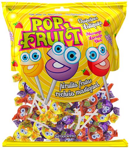 BOMB PIRULITO SIMO POP FRUIT 500G SORT