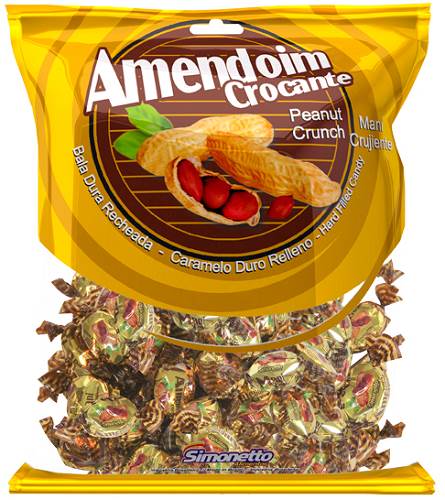 BOMB BALA DURA SIMO 500G AMENDOIM CROC