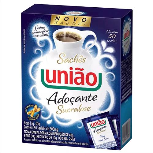ADOCANTE UNIAO 6G SACHE 50UN SUCRALOSE 