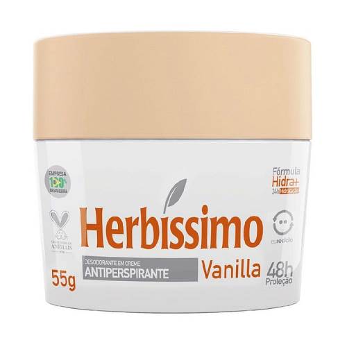DESOD CREME HERBISSIMO 55G VANILLA