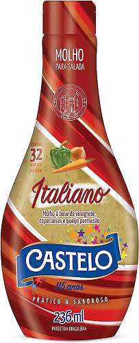 MOLHO SALADA CASTELO 236ML ITALIANO