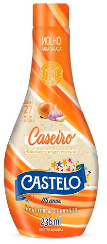 MOLHO SALADA CASTELO 236ML CASEIRO