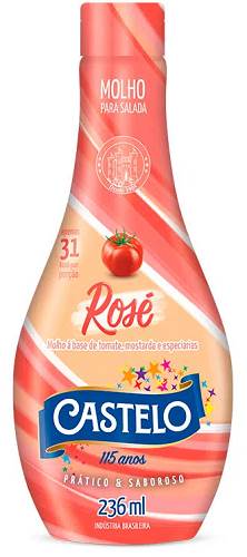 MOLHO SALADA CASTELO 236ML ROSE