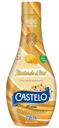 MOLHO SALADA CASTELO 236ML MOSTARDAMEL