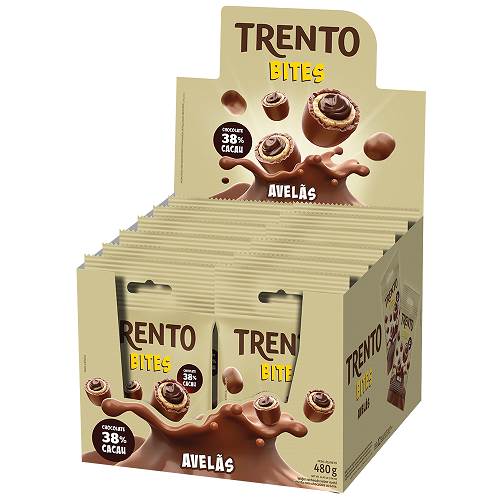 BOMB WAFFER TRENTO BITES 40G AVELA LEITE
