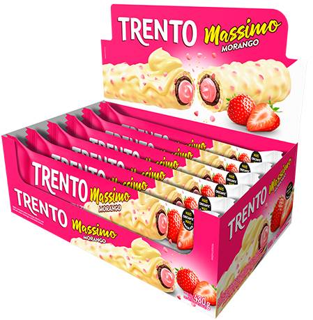 BOMB WAFFER TRENTO MASSIMO 30G MORANGO