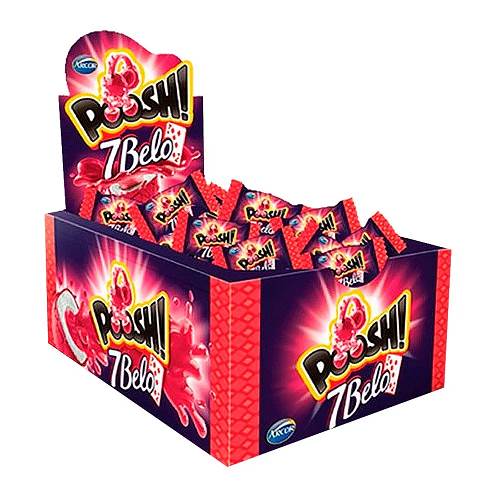 BOMB CHICLE POOSH ARCOR 200G 7BELO FRAMB