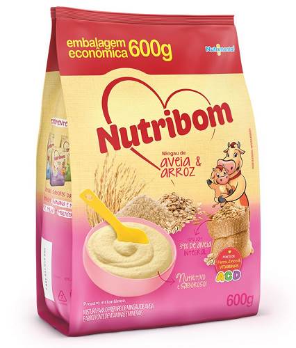 MINGAU NUTRIBOM 600G AVEIAARROZ SACHE
