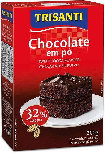 CHOCOLATE EM PO TRISANTI 200G 32% CACAU