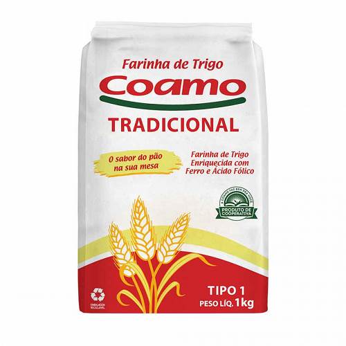 FARINHA TRIGO COAMO 1KG PAPEL