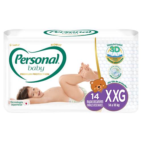 FRALDA PERSONAL PREMIUM PROTECT XXG 14UN