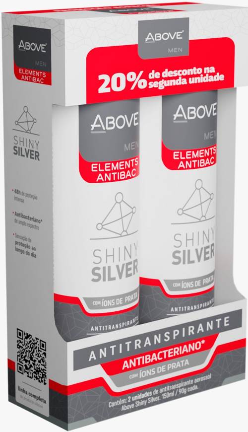 DESOD AERO ABOVE 150ML 2UN ELEMENTS SHIN