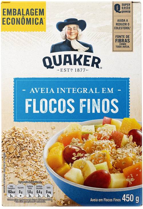 AVEIA QUAKER 450G FLOCOS FINOS