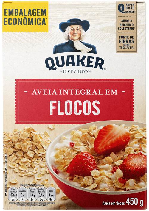 AVEIA QUAKER 450G FLOCOS REGULARES