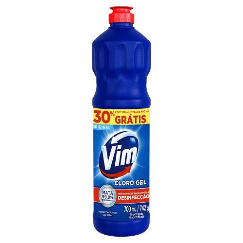 DESINF VIM GEL ADITIVADO 700ML 30 GTS 
