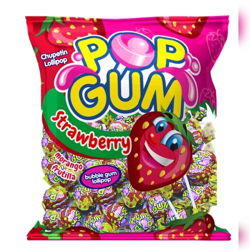 BOMB PIRULITO SIMO POP GUM 500G MORANGO