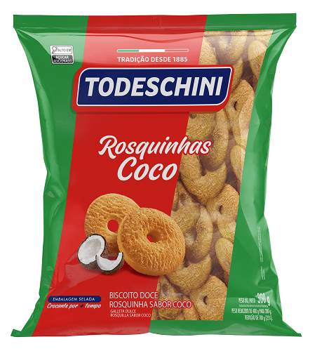ROSQUINHA TODESCHINI 300G COCO 