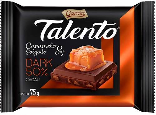 BOMB TAB TALENTO 75G DARK 50 CARAMELO