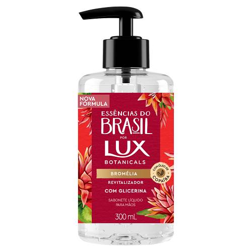 SAB LIQ LUX MAOS 300ML GLIC BROMELIA