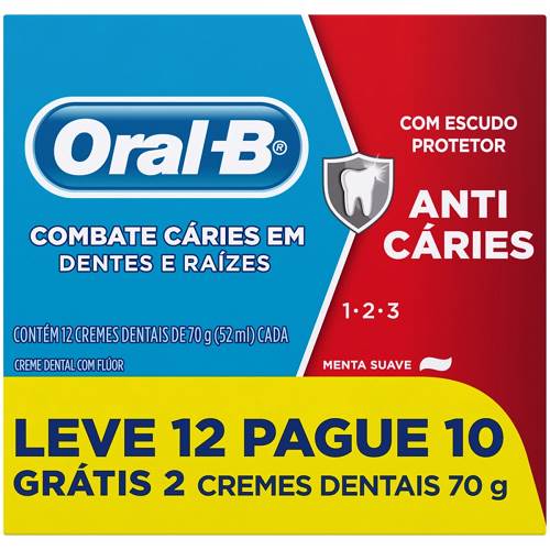 CD ORAL B 123 ANTICARIES 70G L12 P10