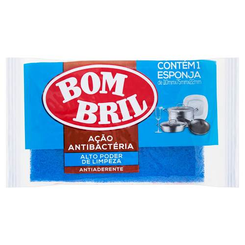 ESPONJA BOMBRIL ANTIADERENTE AZUL UN