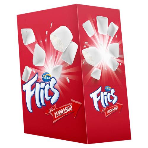 BOMB CHICLE FLICS ARCOR 208G MORANGO