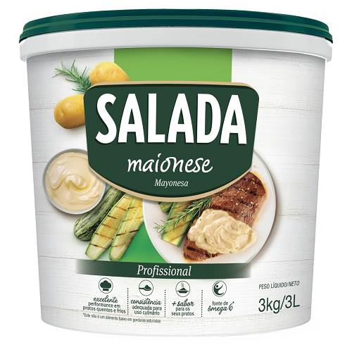MAIONESE SALADA BALDE 3KG