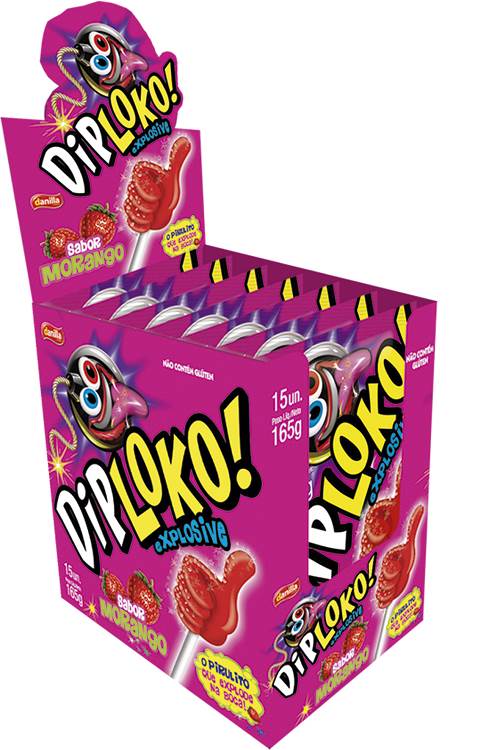 BOMB PIRULITO DIPLOKO BOOM 11G MORANGO