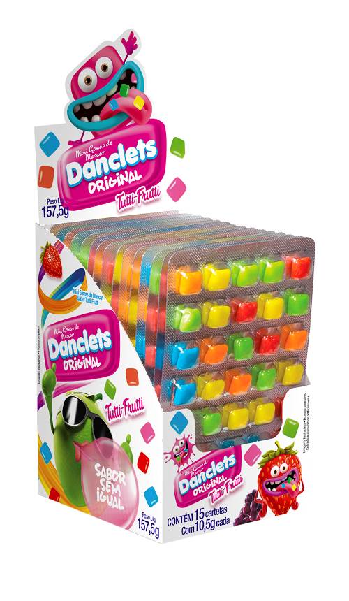 BOMB CHICLE DANCLETS 105G TUTTI FRUTTI
