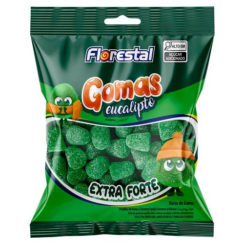 BOMB BALA GOMA FLORESTAL 60G EUCALIPTO