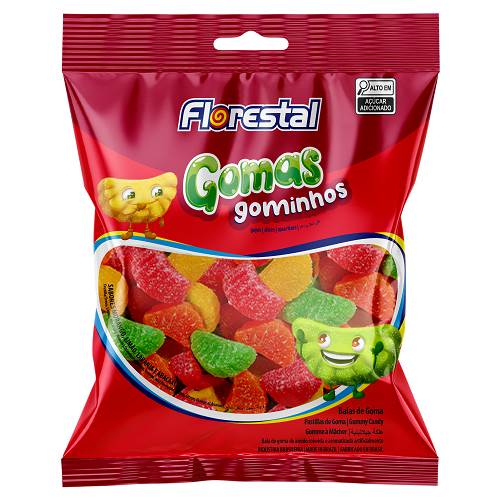 BOMB BALA GOMA FLORESTAL 60G GOMINHOS