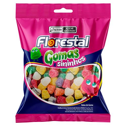 BOMB BALA GOMA FLORESTAL 60G SININHOS