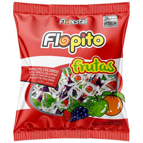 BOMB PIRULITO FLORESTAL FLOP 400G FRUTAS