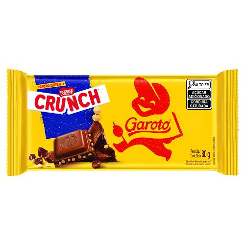 BOMB TAB GAROTO 80G CRUNCH