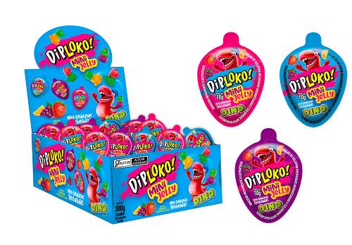 BOMB BALA DIPLOKO MINI JELLY DINO 10G