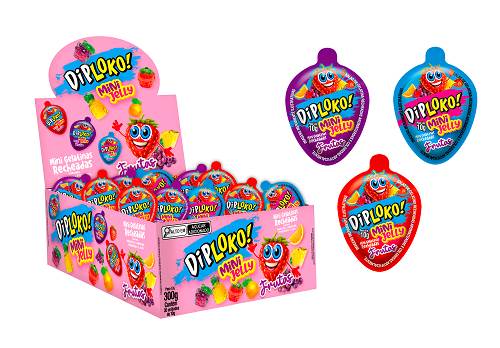BOMB BALA DIPLOKO MINI JELLY FRUTAS 10G