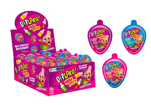 BOMB BALA DIPLOKO MINI JELLY GARRAFA 10G