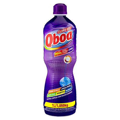 DESINF CLORO GEL QBOA 1L 6EM1 LAVANDAR