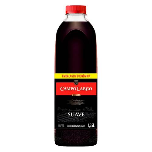 BEB VINHO CAMPO LARGO 135ML TINTO SUAVE