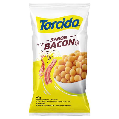 SALGADINHO TORCIDA 60G BACON