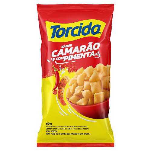 SALGADINHO TORCIDA 60G CAMARAOPIMENTA
