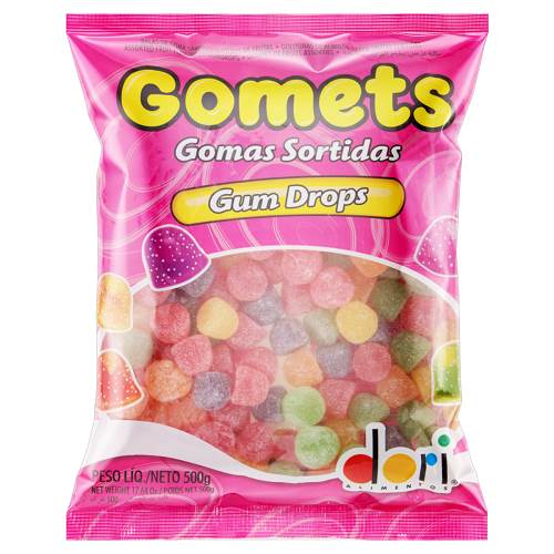 BOMB GOMETS DORI FRUTAS SORTIDAS 500G