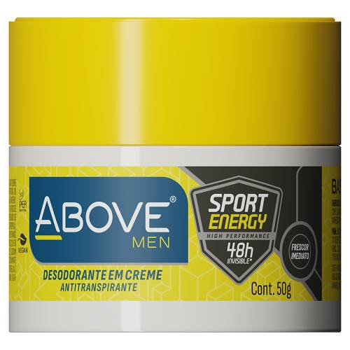 DESOD CREME ABOVE 50G SPORT ENERGY