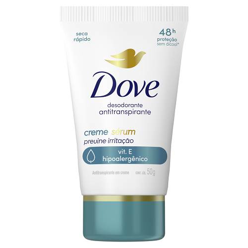 DESOD CREME DOVE 50G PREV IRRITACAO